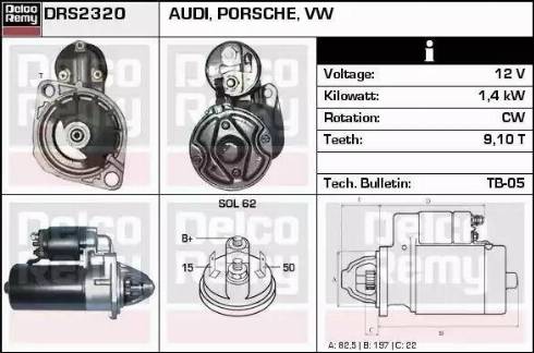 Remy DRS2320 - Стартер autospares.lv