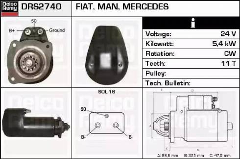 Remy DRS2740 - Стартер autospares.lv