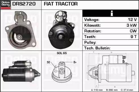 Remy DRS2720 - Стартер autospares.lv