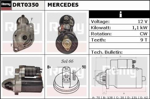 Remy DRT0350X - Стартер autospares.lv