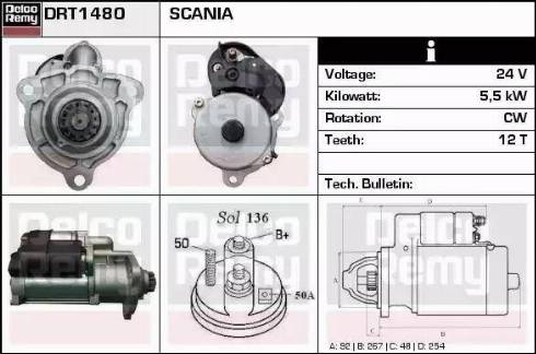 Remy DRT1480 - Стартер autospares.lv