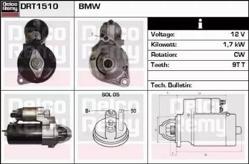 Remy DRT1510 - Стартер autospares.lv