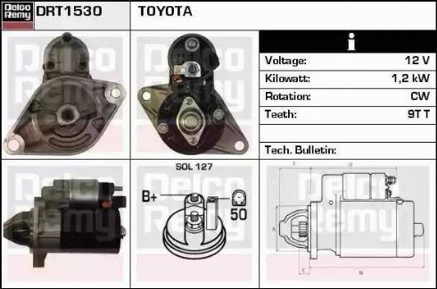 Remy DRT1530 - Стартер autospares.lv