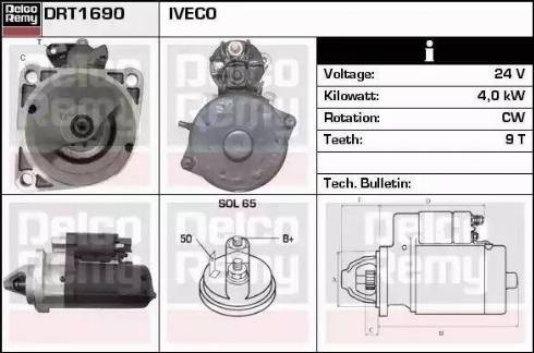 Remy DRT1690 - Стартер autospares.lv