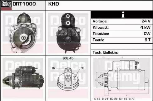 Remy DRT1000 - Стартер autospares.lv