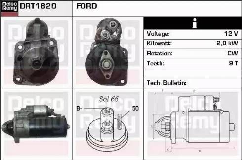 Remy DRT1820 - Стартер autospares.lv