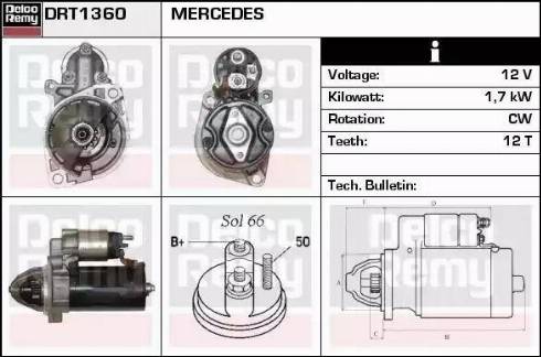 Remy DRT1360 - Стартер autospares.lv