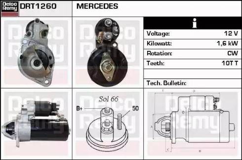 Remy DRT1260 - Стартер autospares.lv