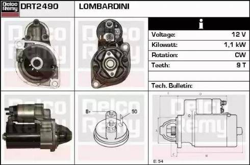 Remy DRT2490 - Стартер autospares.lv