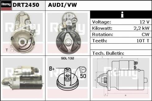 Remy DRT2450 - Стартер autospares.lv