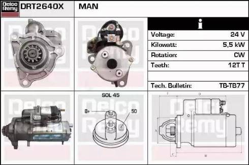 Remy DRT2640X - Стартер autospares.lv