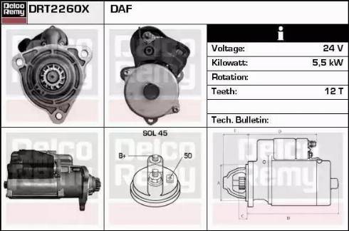 Remy DRT2260X - Стартер autospares.lv