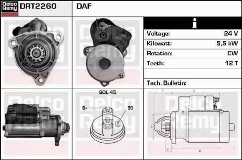 Remy DRT2260 - Стартер autospares.lv