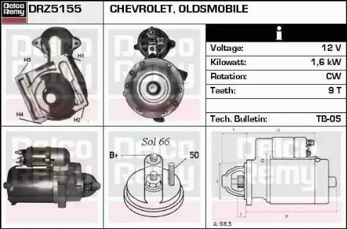 Remy DRZ5155 - Стартер autospares.lv