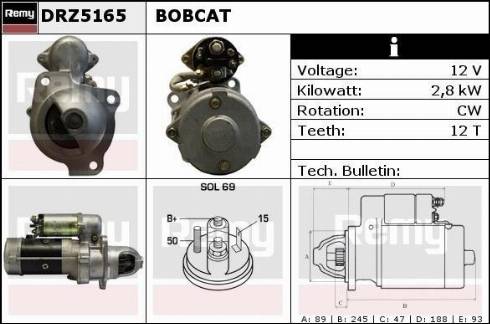 Remy DRZ5165 - Стартер autospares.lv