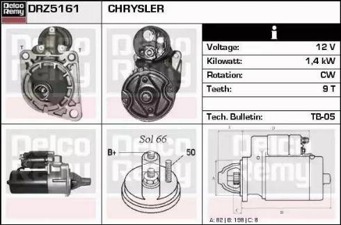 Remy DRZ5161 - Стартер autospares.lv