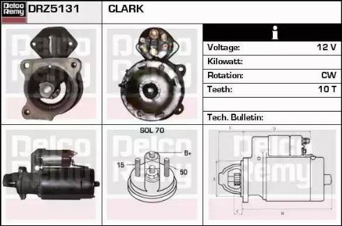 Remy DRZ5131 - Стартер autospares.lv