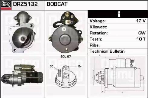 Remy DRZ5132 - Стартер autospares.lv