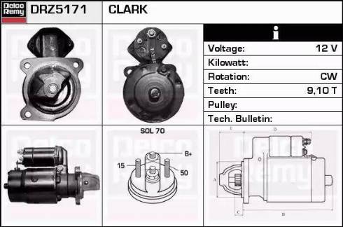 Remy DRZ5171 - Стартер autospares.lv