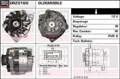 Remy DRZ0160 - Генератор autospares.lv