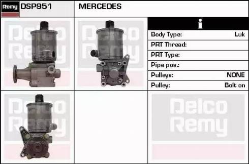 Remy DSP951 - Гидравлический насос, рулевое управление, ГУР autospares.lv