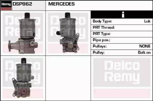 Remy DSP962 - Гидравлический насос, рулевое управление, ГУР autospares.lv