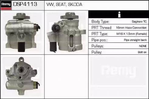 Remy DSP4113 - Гидравлический насос, рулевое управление, ГУР autospares.lv