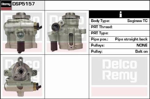 Remy DSP5157 - Гидравлический насос, рулевое управление, ГУР autospares.lv