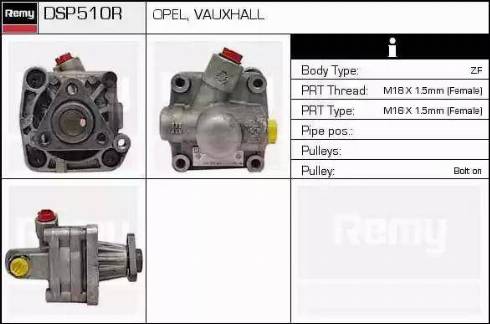 Remy DSP510R - Гидравлический насос, рулевое управление, ГУР autospares.lv