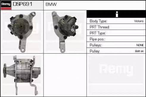 Remy DSP691 - Гидравлический насос, рулевое управление, ГУР autospares.lv