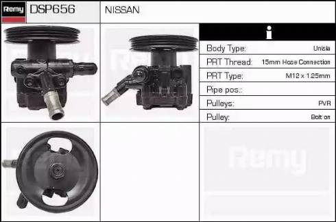 Remy DSP656 - Гидравлический насос, рулевое управление, ГУР autospares.lv