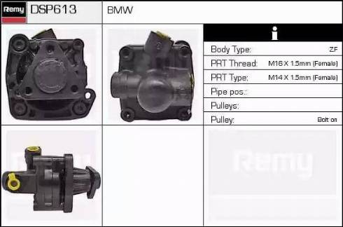 Remy DSP613 - Гидравлический насос, рулевое управление, ГУР autospares.lv