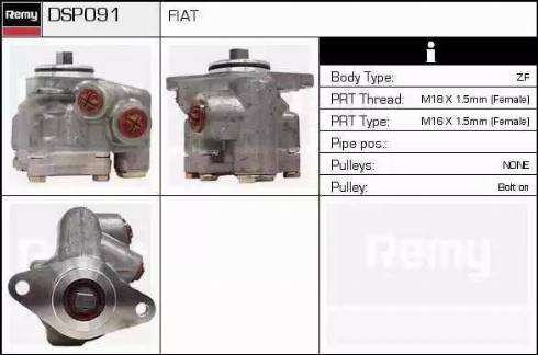 Remy DSP091 - Гидравлический насос, рулевое управление, ГУР autospares.lv