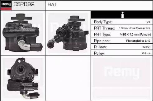 Remy DSP092 - Гидравлический насос, рулевое управление, ГУР autospares.lv