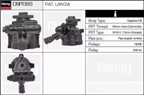 Remy DSP089 - Гидравлический насос, рулевое управление, ГУР autospares.lv