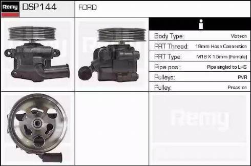 Remy DSP144 - Гидравлический насос, рулевое управление, ГУР autospares.lv