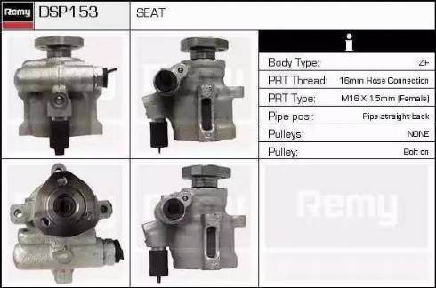 Remy DSP153 - Гидравлический насос, рулевое управление, ГУР autospares.lv