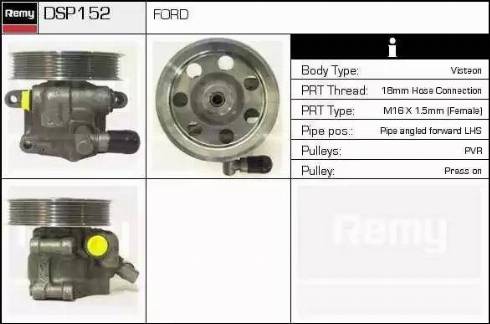 Remy DSP152 - Гидравлический насос, рулевое управление, ГУР autospares.lv