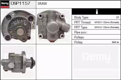 Remy DSP1157 - Гидравлический насос, рулевое управление, ГУР autospares.lv