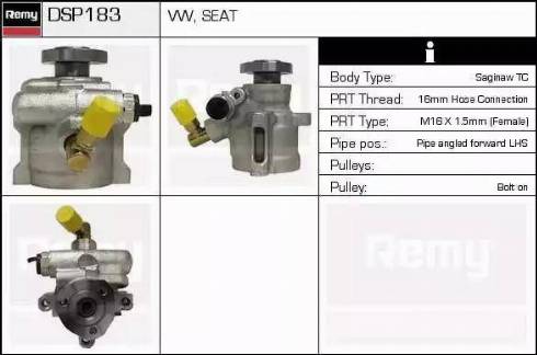 Remy DSP183 - Гидравлический насос, рулевое управление, ГУР autospares.lv