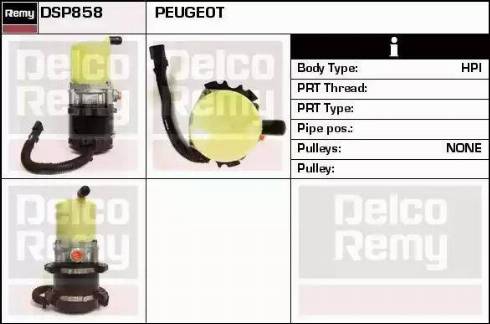 Remy DSP858 - Гидравлический насос, рулевое управление, ГУР autospares.lv