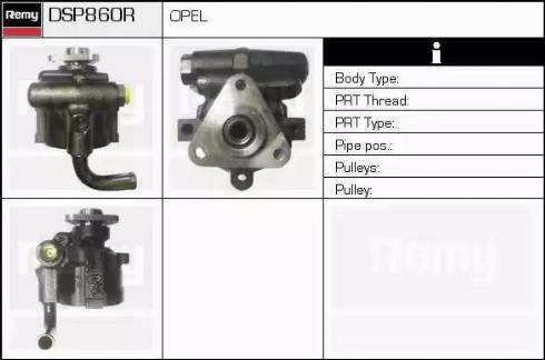 Remy DSP860R - Гидравлический насос, рулевое управление, ГУР autospares.lv