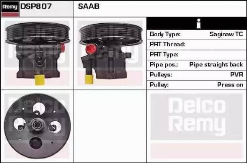 Remy DSP807 - Гидравлический насос, рулевое управление, ГУР autospares.lv