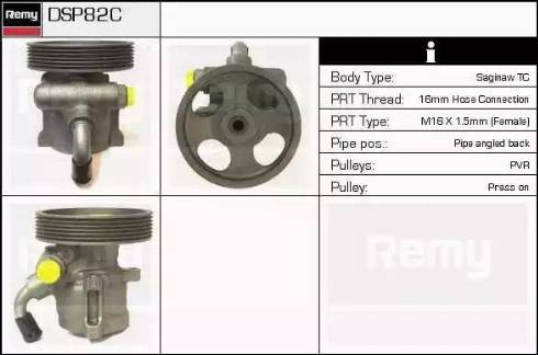 Remy DSP82C - Гидравлический насос, рулевое управление, ГУР autospares.lv