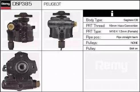 Remy DSP385 - Гидравлический насос, рулевое управление, ГУР autospares.lv