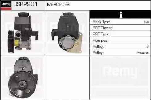 Remy DSP2901 - Гидравлический насос, рулевое управление, ГУР autospares.lv