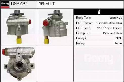 Remy DSP721 - Гидравлический насос, рулевое управление, ГУР autospares.lv