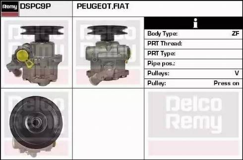 Remy DSPC9P - Гидравлический насос, рулевое управление, ГУР autospares.lv