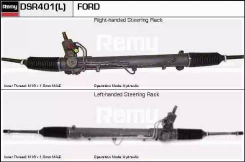 Remy DSR401L - Рулевой механизм, рейка autospares.lv