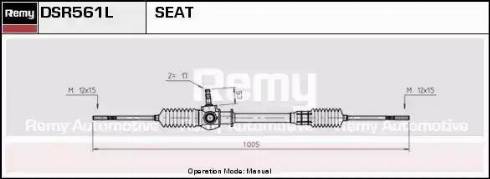 Remy DSR561L - Рулевой механизм, рейка autospares.lv